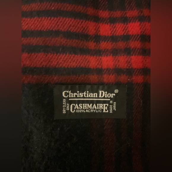 DIOR  Plaid Scarf EUC!!! - Picture 4 of 5